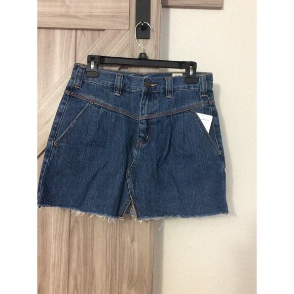 NWT free people size 27 We The free Saratoga blue denim skirt - Picture 4 of 7